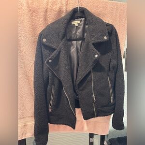 Black fuzzy jacket